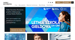 Desktop Screenshot of noblesecurities.pl